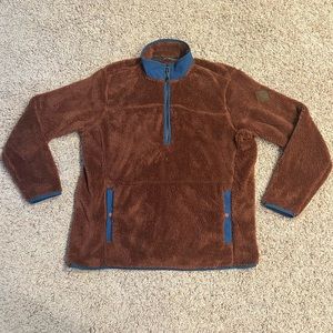 Eddie Bauer 1/4 zip warm & fuzzy Sherpa fleece